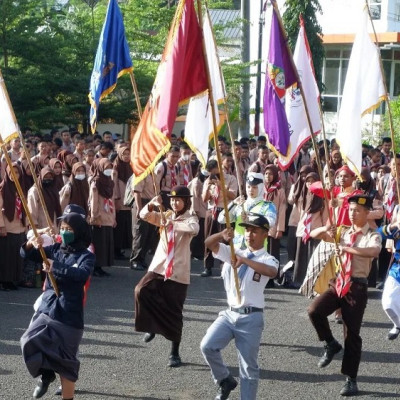 Serah Terima Jabatan (Sertijab) Pengurus Organisasi Peserta Didik SMK Negeri 1 Bawen