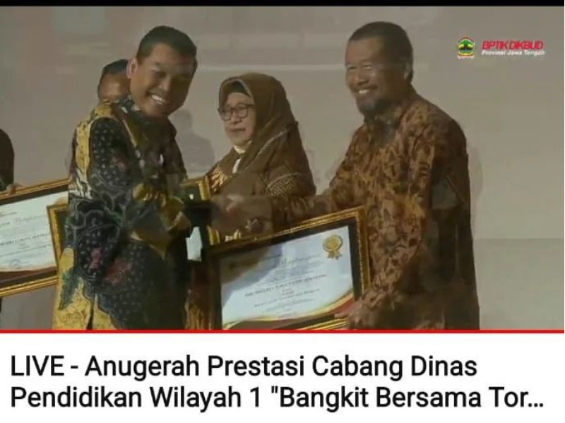 Malam Anugerah Prestasi Cabang Dinas Pendidikan Wilayah 1 Provinsi Jawa Tengah
