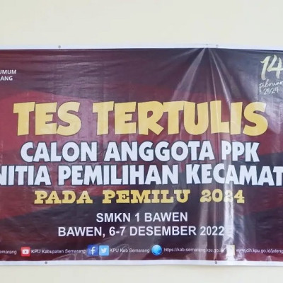 Tes Tertulis Calon Anggota Panitia Pemilihan Kecamatan (PPK)